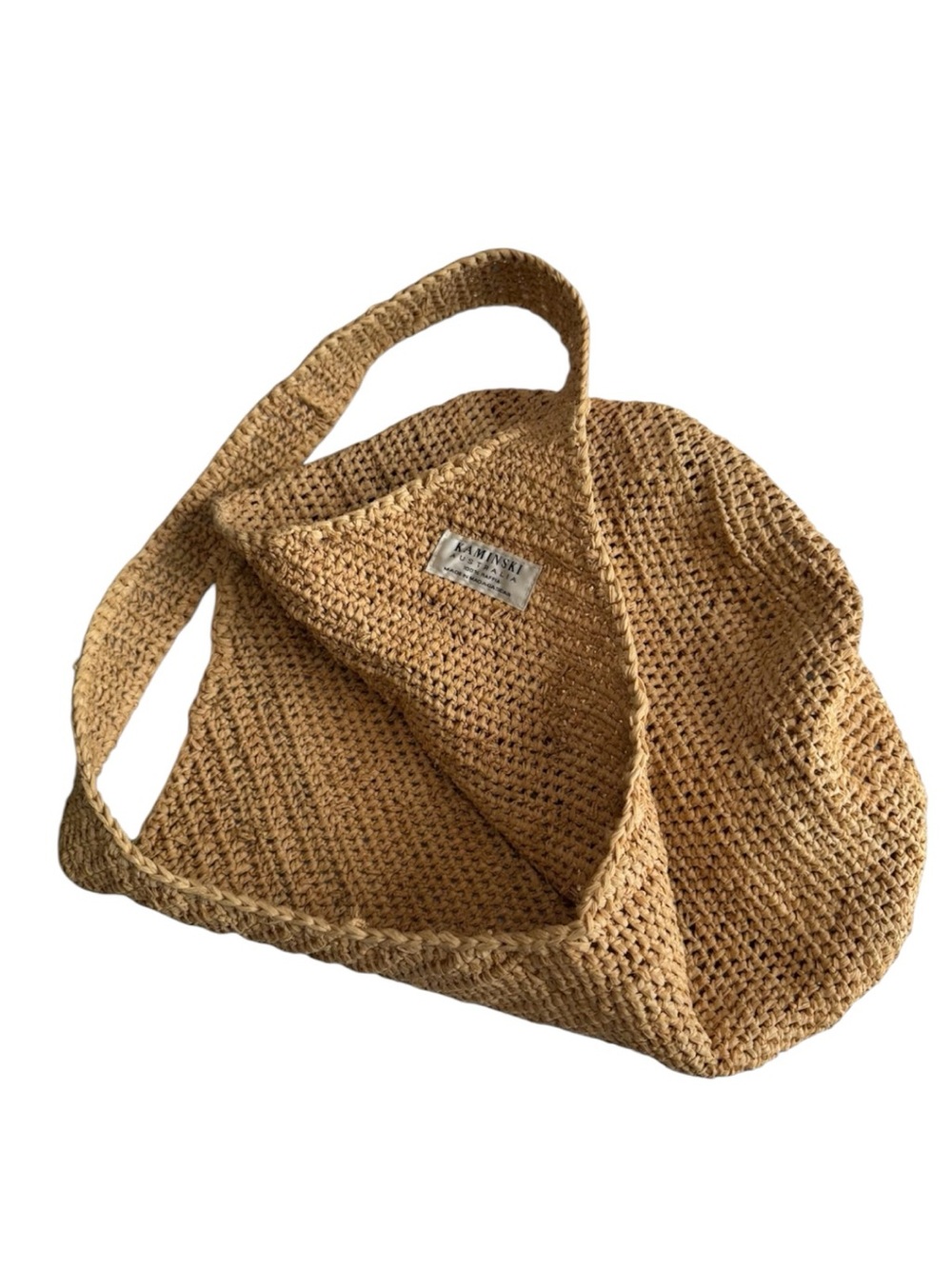 Helen Kaminski Woven Shoulder Bag | Handmade Madagascar 100% Raffia Boho Tote - Picture 4 of 12